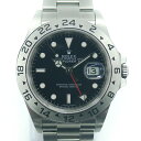 【中古】ROLEX ロレックス エクスプローラー2 16570 V番 SS 自動巻き 黒文字盤 Y02527