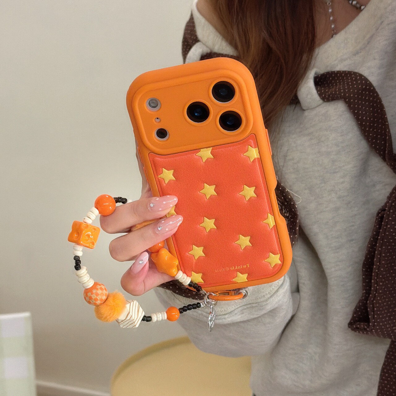 Rakuten - iPhone17 スマホケース ケース iPhone16 iPhoneケース iPhone15 iPhone14 16Pro 16Plus 16ProMax iPhone13 第3世代 携帯電話 スマートフォン レディース おしゃれ 全機種対応 プレゼント ギフト シンプル ファッション 韓国流 INS 可愛い 手綱 星 オレンジ