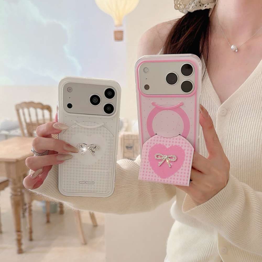 Rakuten - 【180円割引】iPhoneケース iPhoneシリーズ 全機種対応 スマホケース カメラ保護 携帯電話 ケース iPhone17 16 韓国 おしゃれ 薄型 大人かわいい 大人可愛い レディース シンプル ファッション INS プレゼント ギフト 若者 落下防止 リボン ハート スタンド