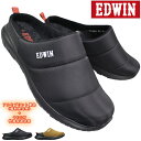 エドウィン EDWIN クロッグサンダル EW9075 ブラック・カーキ Mサイズ~LLサイズ メンズ サボサンダル シューズ 靴 履きやすい靴 温かいサンダル エドウィン9075