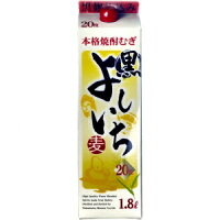 よしいち 麦 黒 20度 1800ml 6本入り【5,000円以上送料無料】【ケース品】