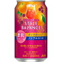 アサヒ スタイルバランス素肌サポート カシスオレンジ 350ml 24本入り【3,980円以上送料無料】【ケース品】
