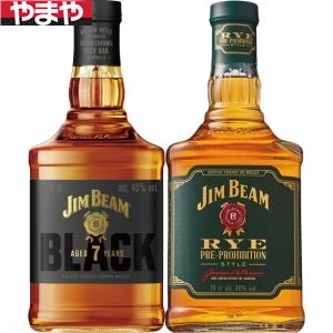 【送料無料】ジムビーム ブラック&ライセット 43度【カタログ掲載品】【他商品同時購入不可】