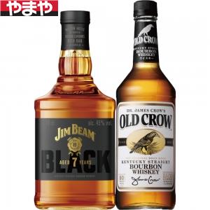 【送料無料】ジムビーム ブラック&オールドクロウ アメリカン 43度【カタログ掲載品】【他商品同時購入..