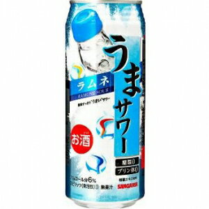 サンガリア うまサワー ラムネ 490ml 6度 24本入り【5,000円以上送料無料】【ケース品】 サンガリア うまサワー ラムネ 490ml 6度 24本入り【5,000円以上送料無料】【ケース品】