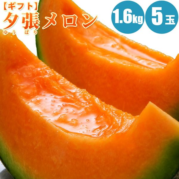 【予約】 夕張メロン 1.6kg×5玉/共撰・優...の商品画像