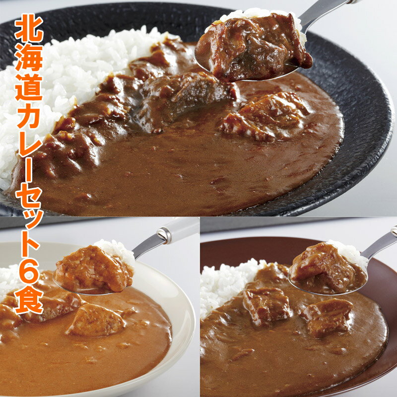 カレー 北海道 カレーセット（牛すじ・角煮・バターチキン）3種6袋 レトルトカレー カレーギフト レトルト