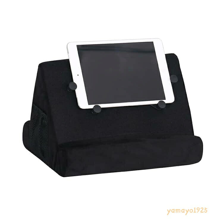 タブレット クッション 読書 ポケット付き ピロースタンド 寝ながらスタンド タブレットスタンド スマホスタンド 膝上 アイパッド 柔らかい 読書サポート ソファー ベッド用 タブレットスタンド ホルダー 映画鑑賞 ゲーム リラックスタイム yamayo1925-10002478 ヤマヨ山本商店楽天市場店 サンプル画像3