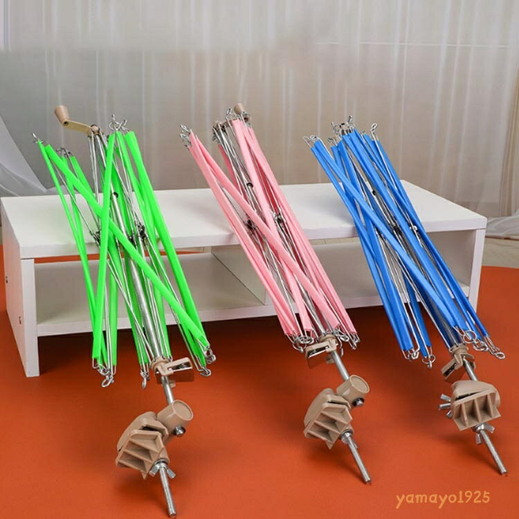【楽天スーパーSALE】かせくり 手編み かせくり機 毛糸 かせくりき かせくり器 編み物 毛かせくり器 折りたたみ 式 手芸 手編み 手芸 ハンドメイド かせ毛糸を巻くのに便利 玉巻き 手芸用品 便利 糸巻き 手作り 道具 用具 かせくり機 グッズ グリーン ピンク yamayo1925-10008208 ヤマヨ山本商店楽天市場店 サンプル画像3
