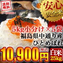 福島県中通り産 ひとめぼれ 白米 25kg(5kg×5個) 令和5年産 米 お米【送料無料】※沖縄県対応不可 2