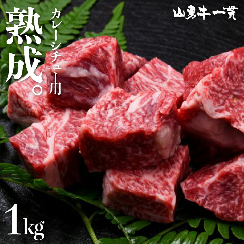 熟成飛騨牛 山勇牛 カレーシチュー用 1kg A4/A5 飛騨牛 牛肉 冷蔵 熟成肉 熨斗対応 父の日ギフト お誕生日 還暦 贈答用 ブランド牛 山勇畜産 肉ギフト 熨斗 外のし 稀少部位 お年賀 [R]のサムネイル