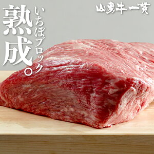 熟成飛騨牛 山勇牛 いちぼブロック用 500g いちぼ イチボ ブロック肉 A4/A5 飛騨牛 和牛 メス牛 雌牛 牛肉 冷蔵 熟成肉 熨斗 外のし お誕生日 還暦 贈答用 ブランド牛 山勇畜産 肉ギフト 稀少部位 [R]