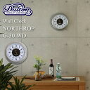 5/1抽選で最大全額ポイント還元 壁掛け時計 直径30cm DULTON/ダルトン 「Wall clock Northrop G-30 WD」 ウォールクロック ノースロップ K725-927WD 時計 壁掛け 掛け時計 シンプル レトロ ヴィンテージ アンティーク おしゃれ デザイン インテリア 雑貨