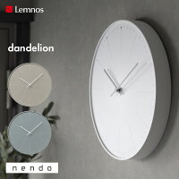 【着後レビューで選べる特典】Lemnos レムノス 掛け時計「dandelion(ダンデライオ...