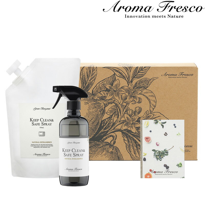 楽天くらしのもり【着後レビューで選べる特典】Aroma Fresco アロマフレスコ 「キッチンクリーンギフトセット」ギフト ギフトセット ギフトBOX セット お掃除洗剤 洗剤 界面活性剤 キッチン周り アロマ フレグランス 後継品 おしゃれ 【ギフト/プレゼントに】