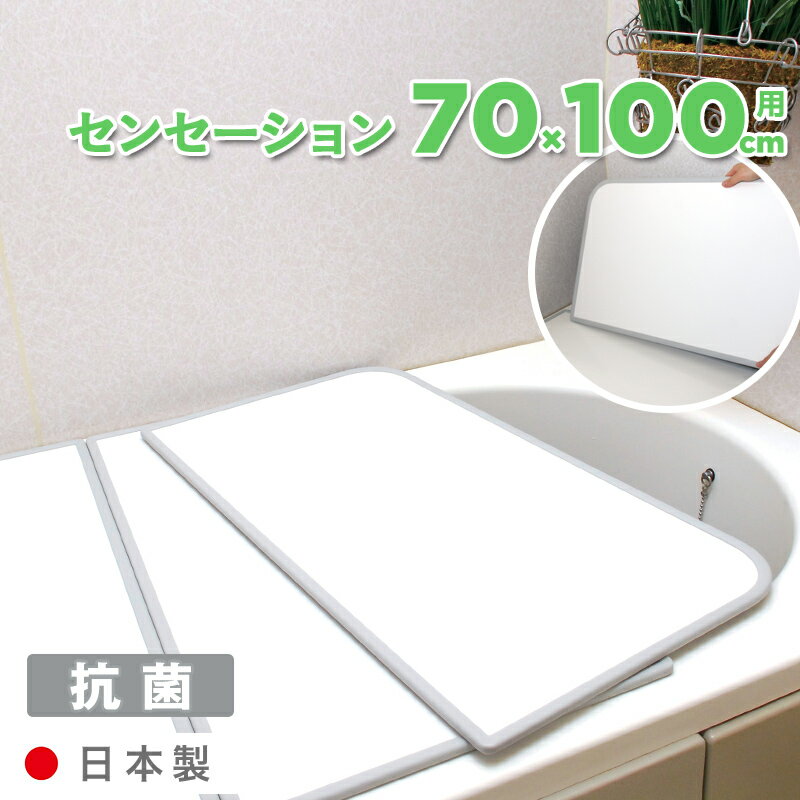 【着後レビューで今治タオル他】 東プレ 風呂ふた 「センセーション U10/U-10（70×100 cm用）」 [実寸 68×49×1cm 2枚] 組み合わせタイプ リバーシブル フラット 防カビ 風呂蓋 お風呂フタ バスタブカバー バスグッズ