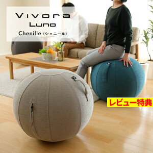 Vivora 【 シーティングボール ルーノ シェニール 】ビボラ バランスボール シッティングボール 布地 65cm インテリア ソファ チェア デスクチェア イス エクササイズ ストレッチ シェイプアップ トレーニング リフレッシュ リラックス おしゃれ デザイン ヴィヴォラ通販格安セール情報 楽天 通販