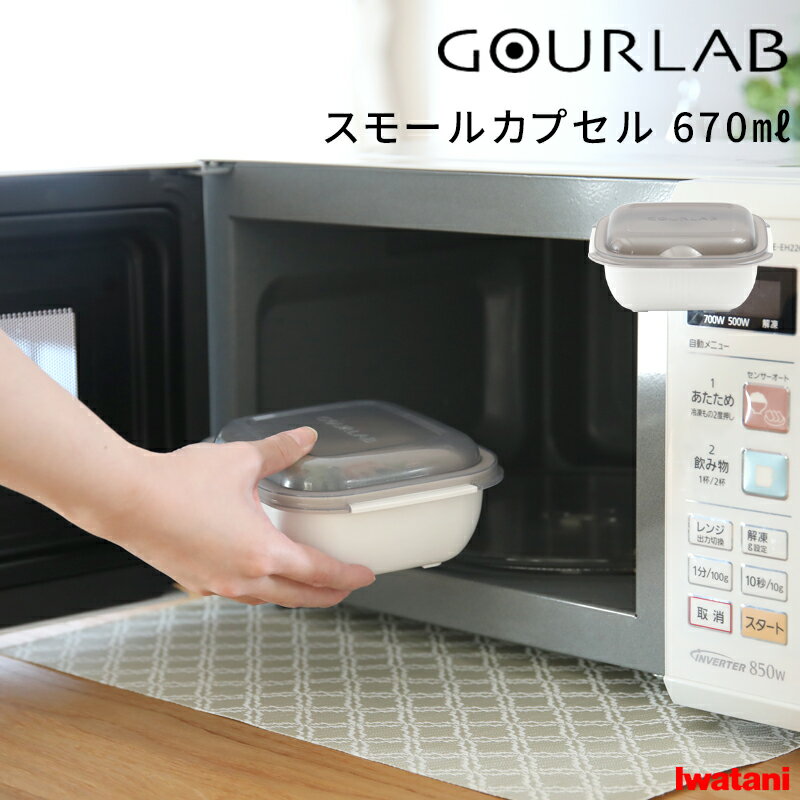 特典付き！ Iwatani 【 グルラボ スモールカプセル (単品) 】 イワタニ 電子レンジ レンジ調理 レンジ 調理 料理 クッカー スチーマー 保存容器 調理器具 レシピ ヘルシー 電子レンジ対応 食洗機 簡単 時短 エコ ギフト プレゼントのサムネイル