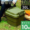 【着後レビューでキッチンタワシ他】 TRUNK CARGO 「 トランクカーゴ TC-30S 」 30L 30リットル アウトドアコンテナ コンテナー キャンプ用品 収納ボックス ハード 樹脂 トランク 耐久性 頑丈 スタッキング 収納雑貨 ガーデニング インテリア RISU リス