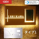 マラソン+4倍日 タカショー 「ディーサインメタル 100V」 ≪インターホンカバー タイプ1≫ LEDライト/表札灯/玄関灯/門柱灯/照明/外壁/ネームプレート/De-sign 【100Vボルトライト】