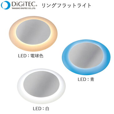 タカショー　埋込型LEDライト　「リングフラットライト」　≪LED3W ： 白/電球色/青≫　防雨製/エクステリア/ガーデンライト　LEDライト/防雨製/庭の照明　【ローボルトライト（12V）】