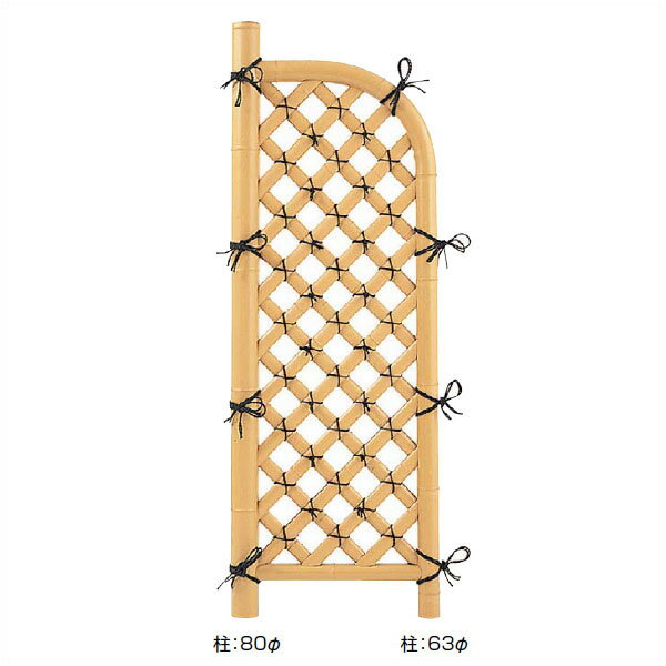 タカショー　「袖垣　合成割竹格子袖垣」　2.5尺 [W750mm×H1700mm] 1