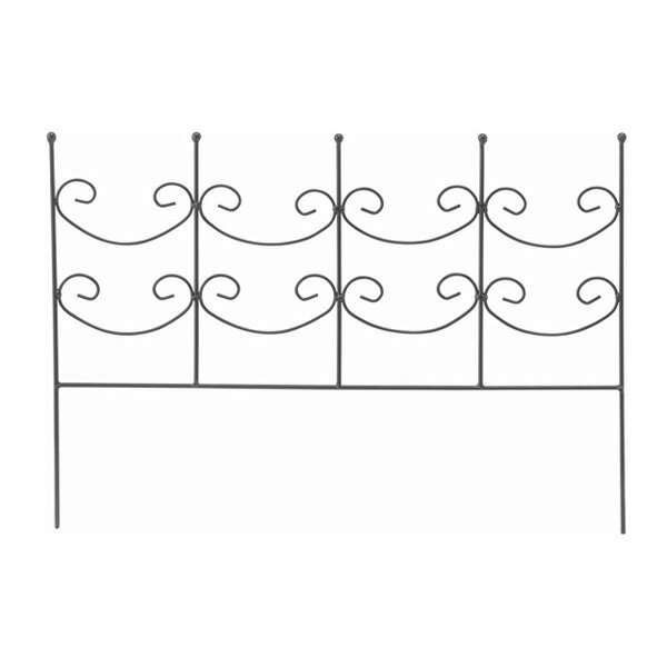 楽天くらしのもり[5/15エントリー&3点で10倍] タカショー　 ガーデンフラワーフェンス　 「フラワー花壇フェンス　A」　 5個セット　 庭用スチール製花壇フェンス　 可愛いお庭にデコレーション♪