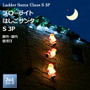「ブローライト はしごサンタ S 3P」 LIT-BL01L 8パターン点灯/安全・安心24V モチーフライト クリスマス キャラクター 立体 LEDイルミネーションライト 電飾 庭 玄関 屋外用 防水規格:防雨形 室内可 タカショー 2in1シリーズ