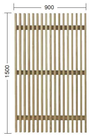 【楽天市場】タカショー e-ウッドフェンス 「e-ウッドパネル12型（ルーバー）」 無塗装 W900×D60×H1500 1枚 天然木（ACQ