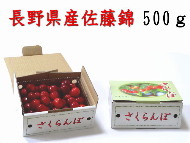 【贈答用】佐藤錦500g L〜2Lサイズ信州長野県産さくらんぼ