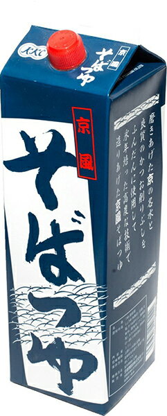 業務用 めんつゆ 国産 鰹節使用 濃縮京風そばつゆ（希釈用）1.8L ざるそば・ざるうどん3倍、天つゆ・丼..