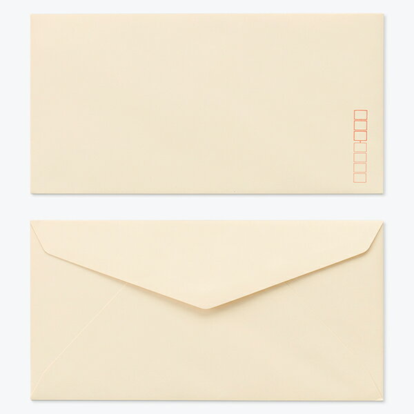 [ケース販売] 山櫻 封筒 洋長3 ダイヤ貼 ECベージュ 紙厚100g 〒枠入 500枚 / A4三折用 パステルカラー 無地 郵便番号枠あり ダイア 招待状 案内状 お礼状 御挨拶 フォーマル 横長 横型 00404071-0500