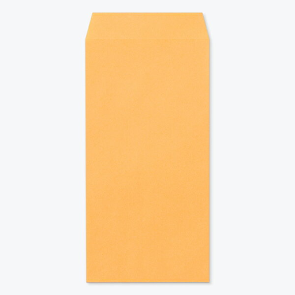 山櫻 封筒 長3 スミ貼 Kオレンジ 紙厚70g 〒枠ナシ 100枚 / A4三折用 カラークラフト 無地 郵便番号枠なし 会社 事務用 業務用 書類 社用 ビジネス オフィス 縦長 縦型 00513204-0100