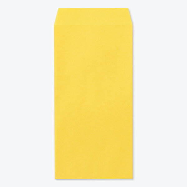 山櫻 封筒 長3 スミ貼 Kイエロー 紙厚70g 〒枠ナシ 100枚 / A4三折用 カラークラフト 無地 郵便番号枠なし 会社 事務用 業務用 書類 社用 ビジネス オフィス 縦長 縦型 00513205-0100