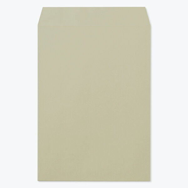 山櫻 封筒 角2 スミ貼 Kグレー 紙厚85g 〒枠ナシ 100枚 / A4用 カラークラフト 無地 郵便番号枠なし 会社 事務用 業務用 書類 社用 ビジネス オフィス 縦長 縦型 00534027-0100