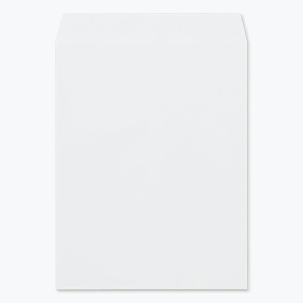 [ケース販売] 山櫻 封筒 角3 中貼 本ケントCoC 紙厚100g 〒枠ナシ 500枚 / B5用 白 無地 郵便番号枠なし 会社 事務用 業務用 書類 社用 ビジネス オフィス 縦長 縦型 00538007-0500