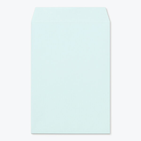 [ケース販売] 山櫻 封筒 角6 中貼 ECブルーCoC 紙厚100g 〒枠ナシ 1,000枚 / A5用 パステルカラー 無地 郵便番号枠なし 会社 事務用 業務用 書類 社用 ビジネス オフィス 縦長 縦型 00547035-1000