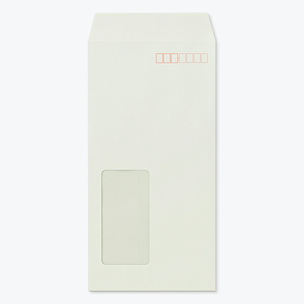 [ケース販売] 山櫻 封筒 長3 窓付 中貼 A724W ECグレーCoC 紙厚80g 〒枠入 1,000枚 / セロ窓 A4三折用 パステルカラー 無地 郵便番号枠あり 会社 事務用 業務用 書類 社用 ビジネス オフィス 縦長 縦型 請求書 伝票 00564528-1000