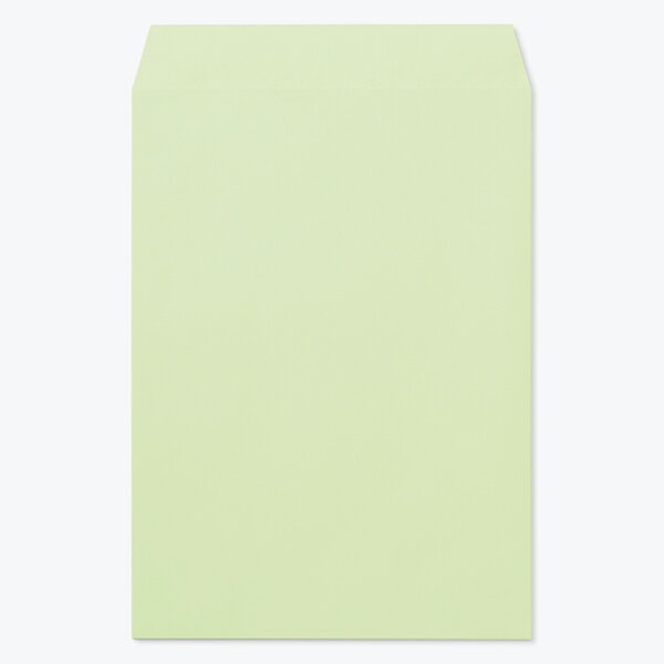 [ケース販売] 山櫻 封筒 角2 スミ貼 森林認証マーク入 Kウグイス 紙厚85g 〒枠ナシ 500枚 / A4用 カラークラフト 無地 郵便番号枠なし 会社 事務用 業務用 書類 社用 ビジネス オフィス 縦長 縦型 FSC(R)マーク入り 00534231-0500