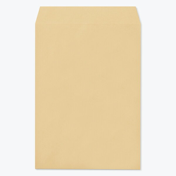 山櫻 封筒 角2 中貼 クラフトCoC 紙厚85g テープ付 〒枠ナシ 100枚 / A4用 グット 茶封筒 無地 郵便番号枠なし 会社 事務用 業務用 書類 社用 ビジネス オフィス 縦長 縦型 00563061-0100