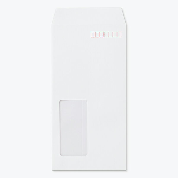 [ケース販売] 山櫻 封筒 長3 窓付 中貼 A440W 本ケントCoC 紙厚100g 〒枠入 1,000枚 / セロ窓 A4三折用 白 無地 郵便番号枠あり 会社 事務用 業務用 書類 社用 ビジネス オフィス 縦長 縦型 請求書 伝票 00564511-1000