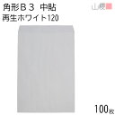 山櫻 封筒 角形B3 中貼 ホワイトR40CoC 紙厚120g 〒枠ナシ 100枚 / 大型 B3用 白 無地 郵便番号枠なし 会社 事務用 業務用 書類 社用 ビジネス オフィス ポスター カレンダー 図面 校正紙 ボード 大型封筒 縦長 縦型 00569016-0100