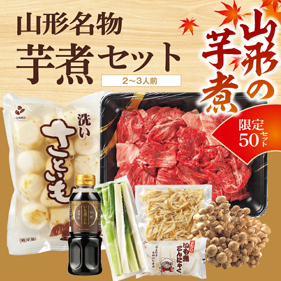 山形の芋煮　山形名物芋煮セット（2〜3人前） 送料無料