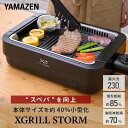 焼肉プレート ホットプレート 減煙 無煙 吸煙グリル 煙の少ない 焼肉グリル XGRILL STORM コンパクト 卓上 YGME-FX100(B) スモークレ...