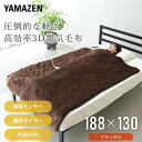 電気掛毛布 電気毛布 掛ふとん 3Dキルティング 188×130cm YMK-3D50 ブラウン 高効率3Dキルト キルティング フィット感 節電 電気掛け毛布...