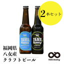 当店 人気 クラフトビール 福岡 八女 ブルワリー 八女茶入り ピルスナー ブラック クラフトビール 2本セット ギフト プレゼント 内祝い お返し