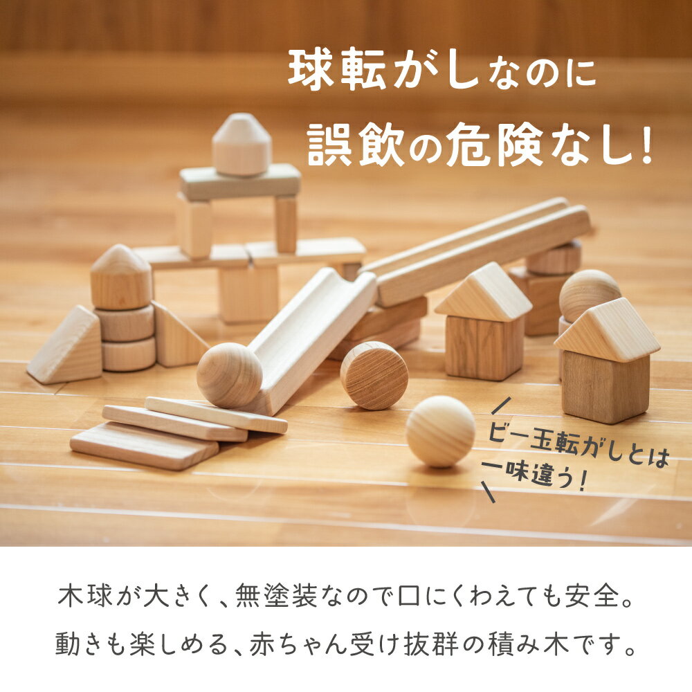 【レビュー特典有】まあるいかたちのはいったつみき【名入れ・ラッピング無料】【6P/16P/32P】