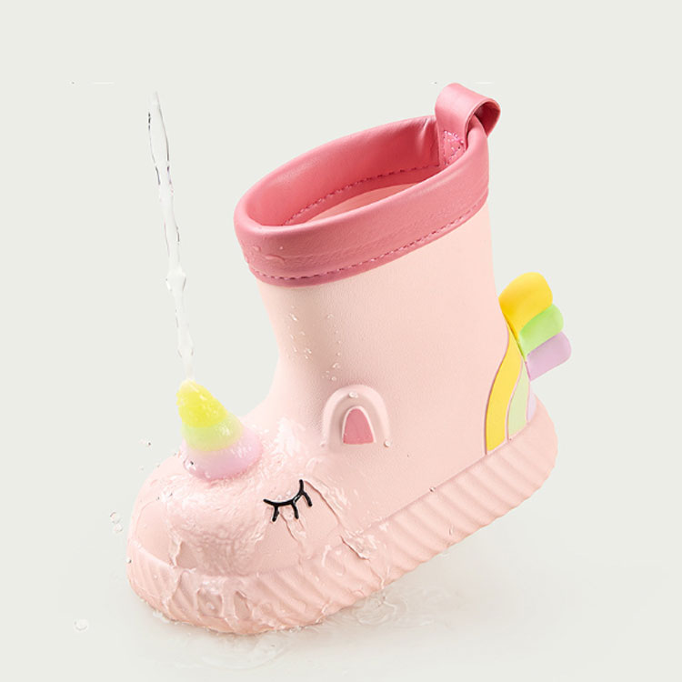 雨靴 女の子 レインシューズ 雨ブーツ ジュニア レインブーツ 防水 かわいい 可愛い 子供 キッズ 長靴 入学 レインシューズ 入園 おしゃれ 通学 歩きやすい 履きやすい 滑りにくい ユニコーン形 小学生 雨 雪 梅雨 靴 子供用レインブーツ 水遊び ユニコーン