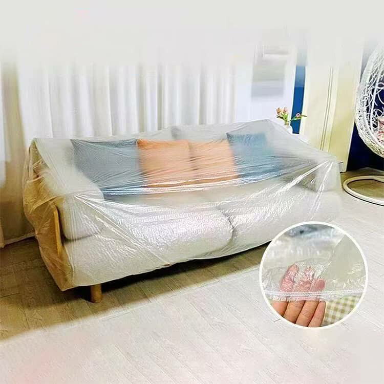 ダストカバー ほこりカバー 防塵カバー 防塵布 保護カバー ソファーカバー ソファカバー 家具カバー 家庭用 装飾 家具保護 ベッド ダストブロック ファニチャーカバー テーブルカバー 使い捨て 多機能 汚れ防止 傷防止 リビング ダイニング インテリア クリア 4枚セット [2]