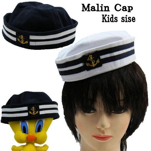 【メール便可】マリンキャップ 海兵 船員 帽子 ハット kids キッズ 子供用 小さいサイズ ネイビー ホワイト